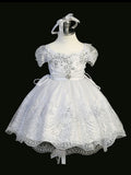 White Baby Girl Baptism/Christening Dress with Shawl
