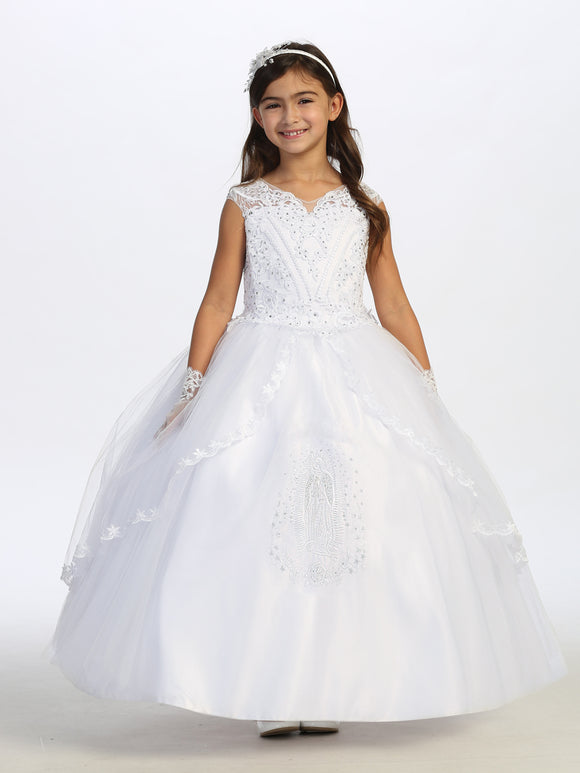 Girls White Communion/Christening Dress