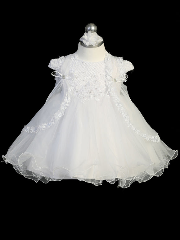 White Baby Girl Baptism/Christening Dress