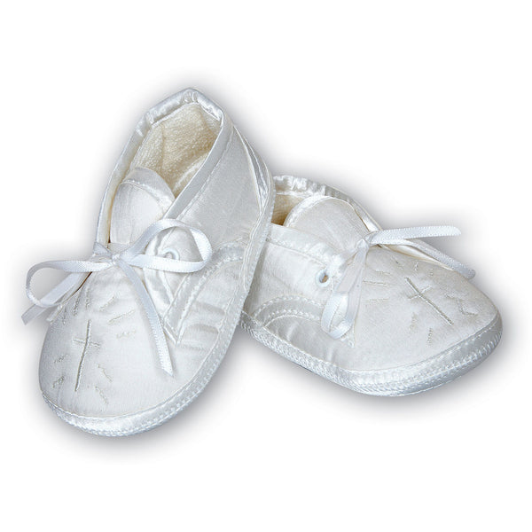 Satin christening outlet shoes