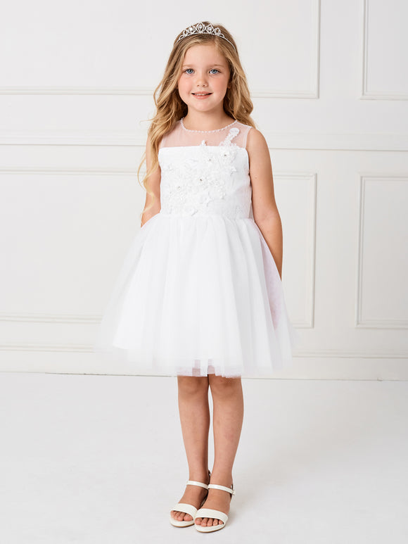 Girls Knee Length Tulle Dress