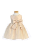 Satin and Tulle Baby/Infant Dress with Pearls